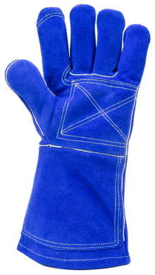 Термостойкие перчатки с крагой спилковые, термозащита до 350° COVERGUARD 1WEL360010, фото – 2