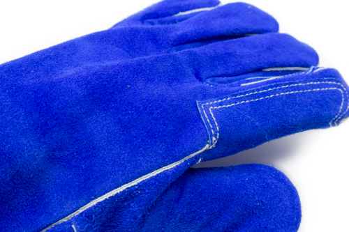 Термостойкие перчатки с крагой спилковые, термозащита до 350° COVERGUARD 1WEL360010, фото – 4