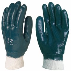 Рабочие перчатки МБС с трикотажным манжетом, покрытые нитрилом, фото – 1
