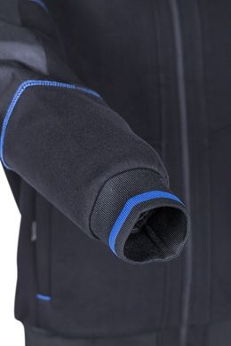 Куртка флісова Coverguard KIJI чорна з синім, фото – 5